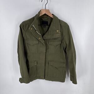Banana Republic Olive Green Utility Jacket Women’s XS Military Cargo Style